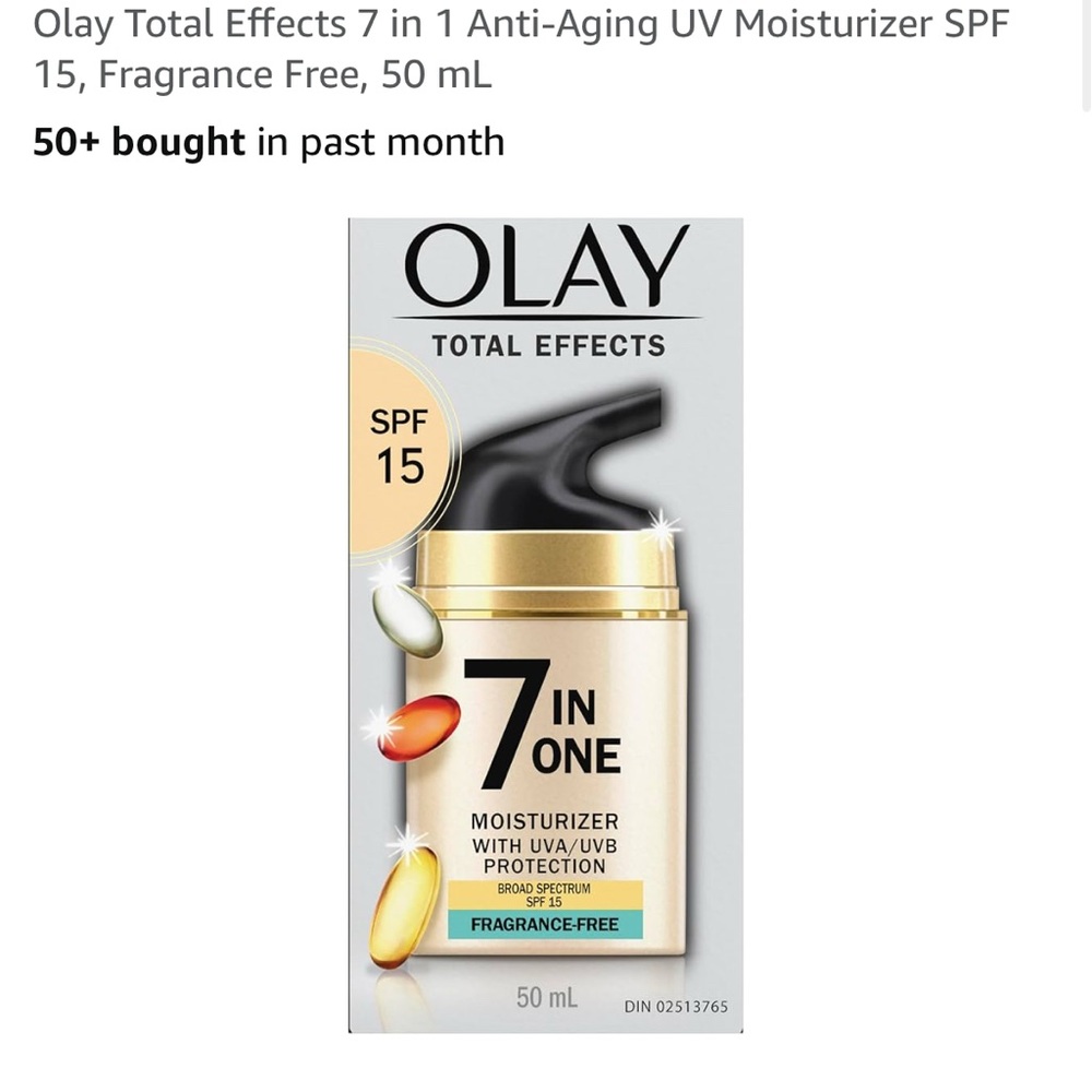 OLAY Total Effects 7 in One Moisturizer - Black and Gold